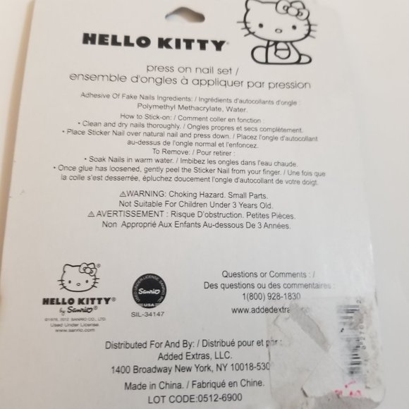 Girls Hello Kitty Press on Nails - Picture 9 of 10